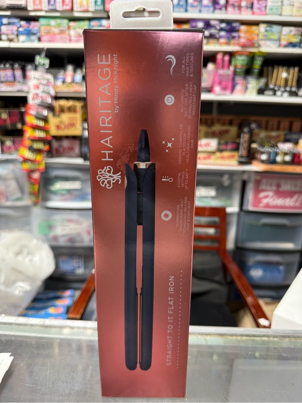 Hairitage by Mindy McKnight Black Flat Iron - Sleek Styling Iron